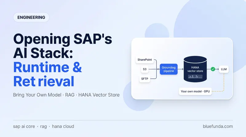 Opening SAP's AI Stack (2/3): Runtime, Retrieval and Data