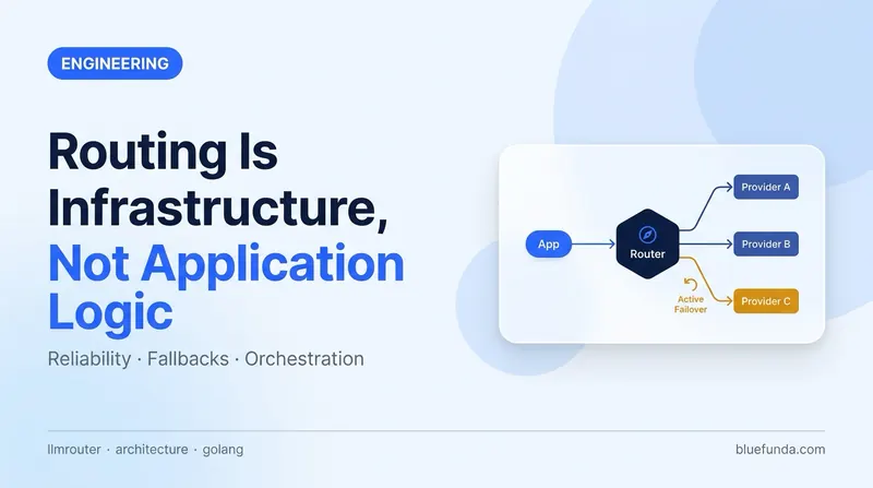 LLM Routing Is Infrastructure, Not Application Logic
